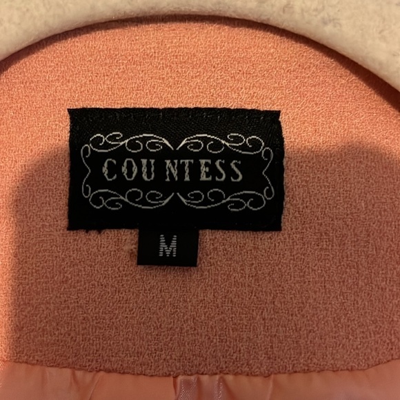 Countess, light orange blazer, size medium - Picture 5 of 7